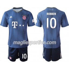 Completo Calcio Bayern Monaco ROBBEN 10 Bambino Divisa Terza 2018/2019